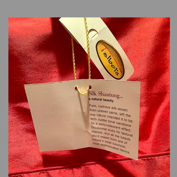 Talbots ClassicSilk Shantung Fushcia sleeveless top Size 10 NWT - Picture 10 of 13